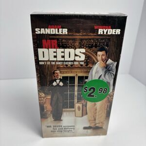 BRAND NEW Mr. Deeds (VHS; 2002) Adam Sandler RARE Sealed